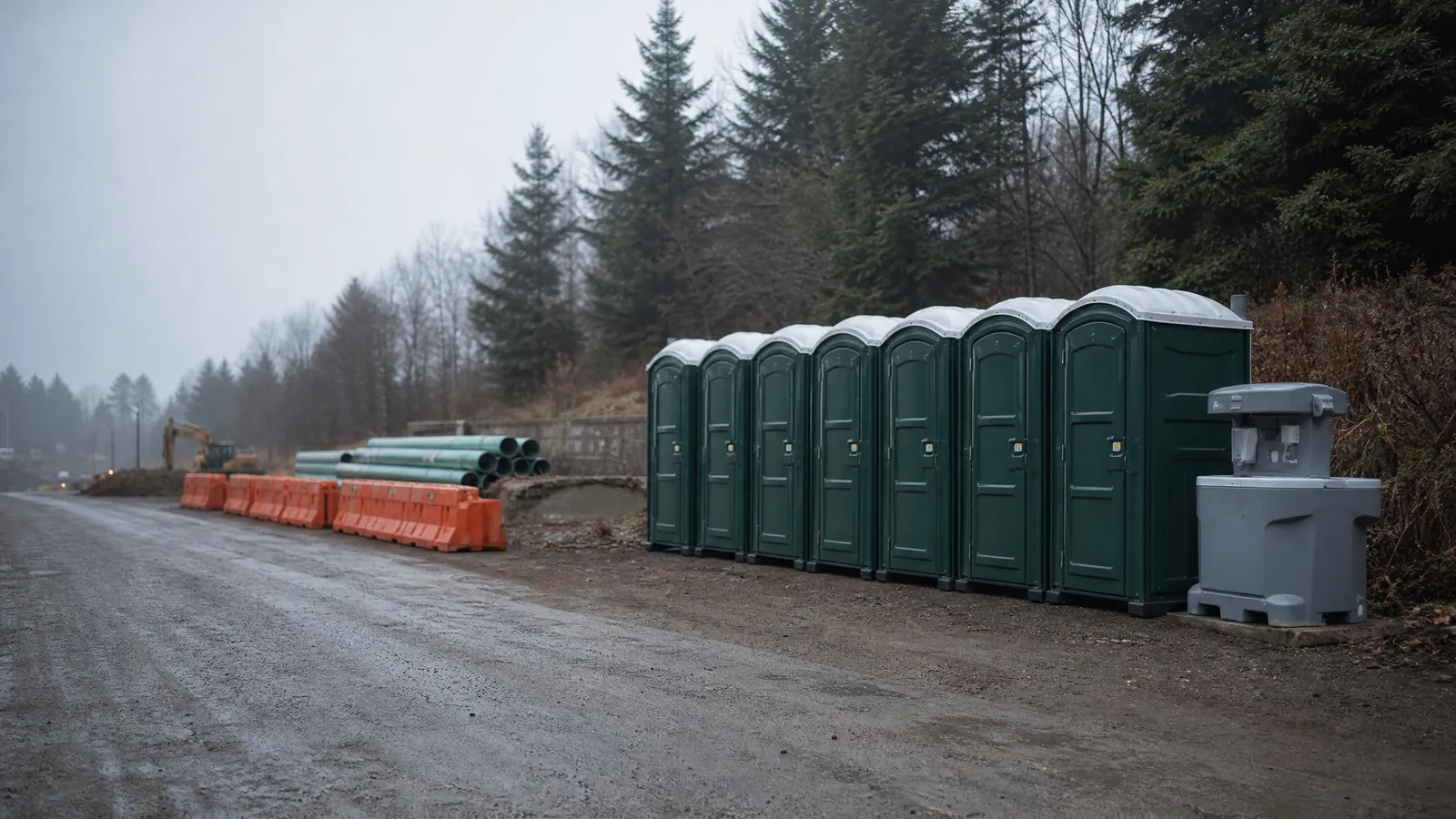 ADA-Accessible Units portable sanitation setup